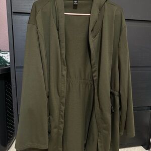 SHEIN Dark Green Anorak Coat